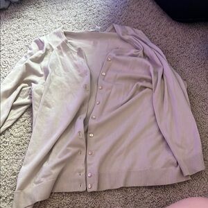 Charter Club Cream Knit Cardigan Sweater